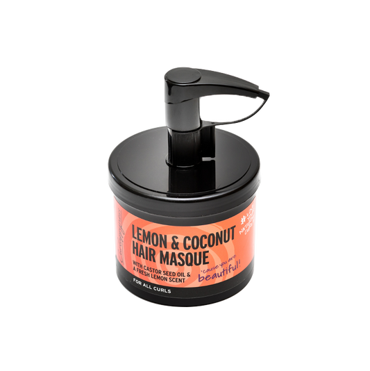 Lemon and coconut Hair Masque for curly hair and very curly hair