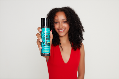 Beautiful curls; Curl cleanser; Lemon and coconut Curl Cleanser; curly hair; Teenager take care of their curls, Find Curl Love; Black family; Curl Shampoo; Curl Co-Wash; Curl Love 