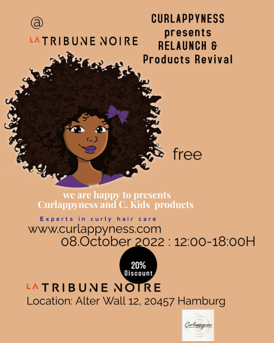 Relaunch Curlappyness Curly Hair Products am 08.10.2022 von 12:00- 18:00 Uhr