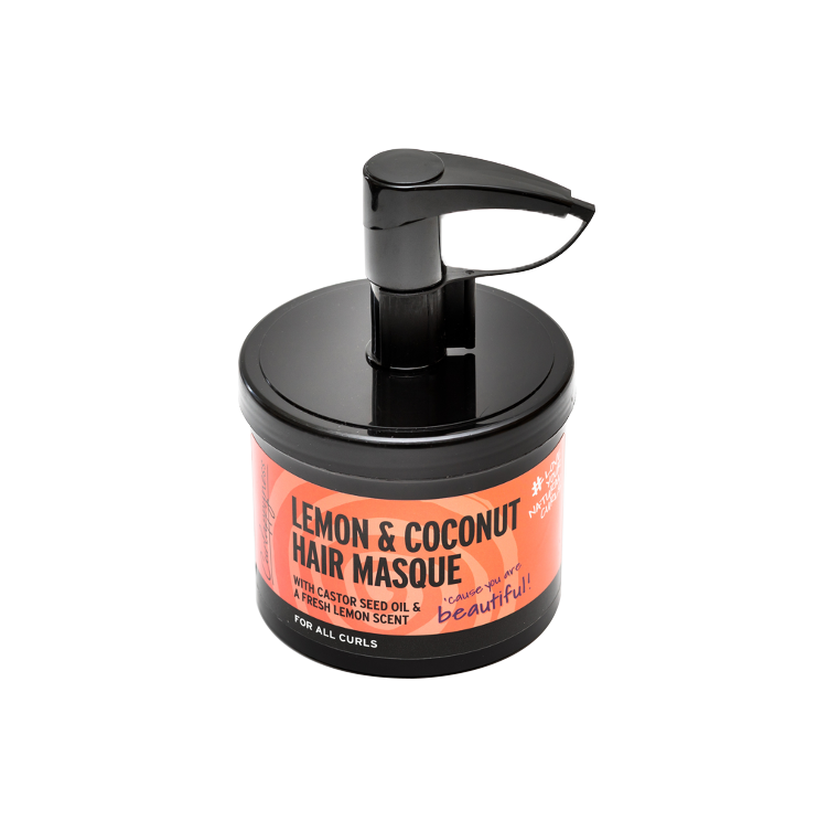 Lemon and coconut Hair Masque for curly hair and very curly hair