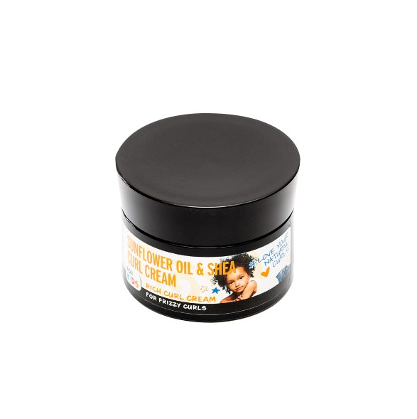 Sunflower oil and Shea Curl Cream for wavy and curly hair